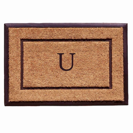 Calloway Mills Monogram Door Mat, Black, Natural, 18 in W x 30 in L 101631830U